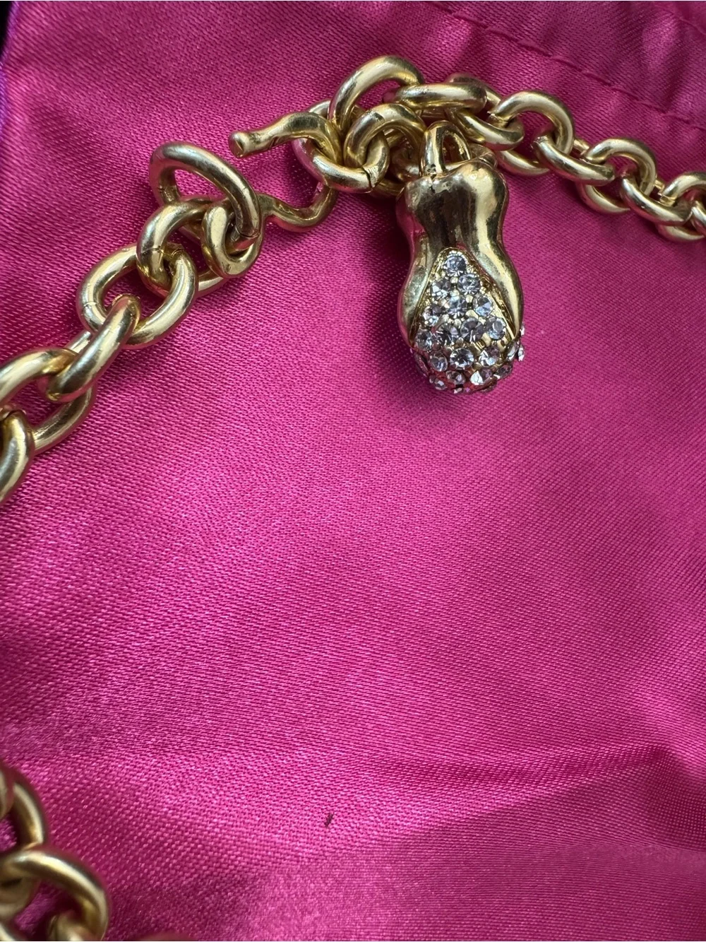 Schiaparelli inspired Surrealist Face anatomy - Crystal Multi-Strand Necklace